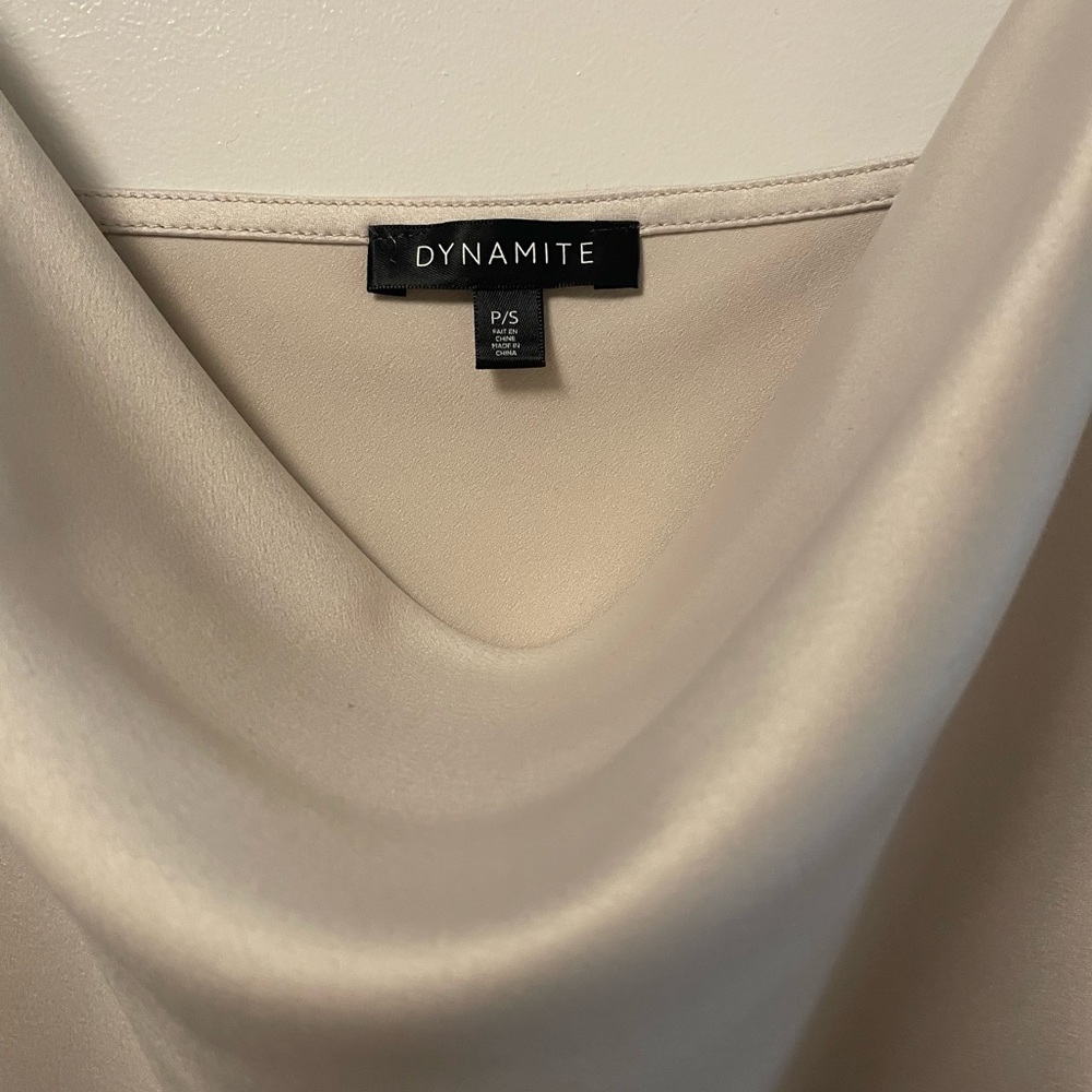Dynamite Cream Asymmetrical Camisole Top - Picture 2 of 3